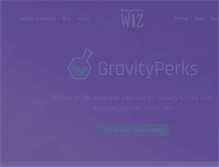 Tablet Screenshot of gravitywiz.com
